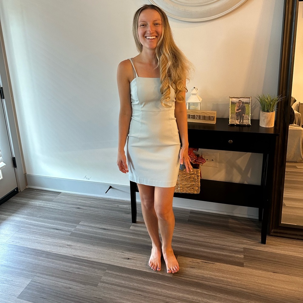 Blue mini dress